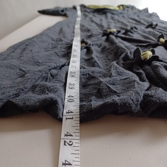 Simon Chang Ruched Neck Floret Midi Dress - Picture 14 of 16